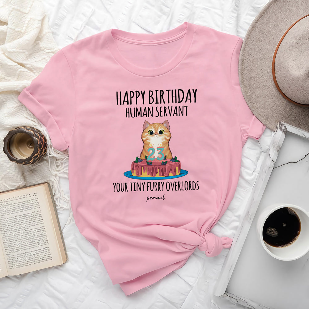 Cat Dad Cat Mom Happy Birthday Cute Personalized Shirt