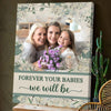 77612-Mom Floral Background Custom Photo Personalized Canvas H3