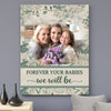 77610-Mom Floral Background Custom Photo Personalized Canvas H0