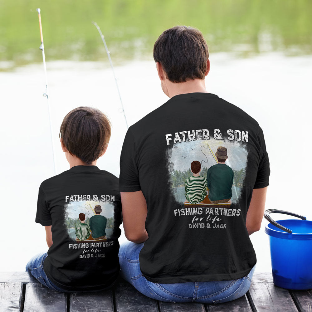 Dad And Son Fishing Partner Matching Personalized Shirt - Vista Stars -  Personalized gifts for the loved ones