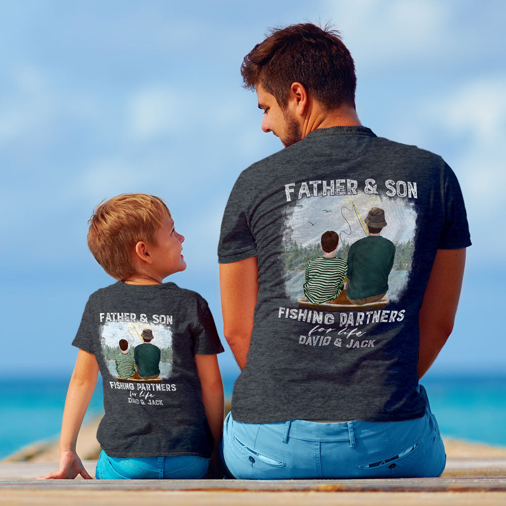Father And Son Fishing Shirts Father Son Fishing Partners T-Shirt