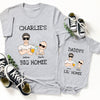 73572-New Dad And Baby Daddy&#39;s Lil Homie Personalized Matching Shirts H0