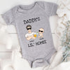 73575-New Dad And Baby Daddy&#39;s Lil Homie Personalized Matching Shirts H4