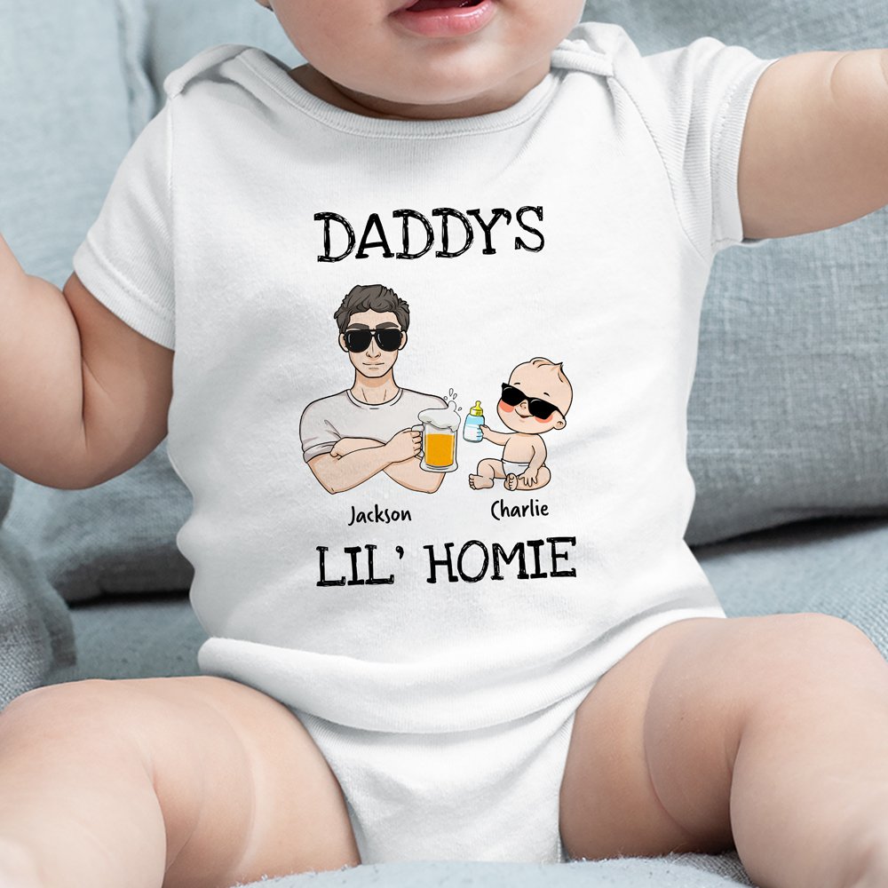 New Dad And Son Daughter Beer Homie Funny Personalized Matching Shirt