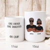 73257-Dad And Daughter Like Father Like Daughter Funny Personalized Mug H0