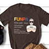 Grandpa Grandfather Funpa From Grandkids Funny Personalized Shirt