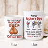 73489-Step Dad Bonus Dad Funny Father&#39;s Day Sperms Personalized Mug H0