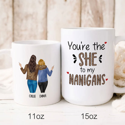 76205-Best Friends Besties Shenanigans Funny Friendship Personalized Mug H0