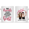 77235-Distance Best Friends BFF Never Apart Cute Friendship Personalized Mug H2