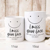 77228-Distance Best Friends BFF I Miss Your Face Meaningful Personalized Mug H0