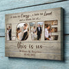 78436-5 Years 5th Anniversary Couple Love Wife Husband Personalized Canvas H3