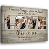 78432-5 Years 5th Anniversary Couple Love Wife Husband Personalized Canvas H5