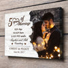 79136-Couple 5 Years Anniversary Marriage Meaningful Personalized Canvas H0