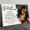 79138-Couple 5 Years Anniversary Marriage Meaningful Personalized Canvas H1