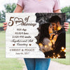 79142-Couple 5 Years Anniversary Marriage Meaningful Personalized Canvas H4