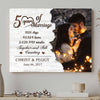 79141-Couple 5 Years Anniversary Marriage Meaningful Personalized Canvas H3