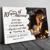 79123-Couple 10 Years Anniversary Marriage Meaningful Personalized Canvas H1