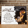 79137-Couple 20 Years Anniversary Marriage Meaningful Personalized Canvas H4