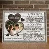 79121-Couple Husband Wife Perfect Marriage Anniversary Personalized Canvas H4