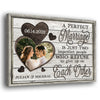 79109-Couple Husband Wife Perfect Marriage Anniversary Personalized Canvas H3