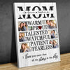 Mom And Daughter Son Mom Heart Meaningful Personalized Canvas