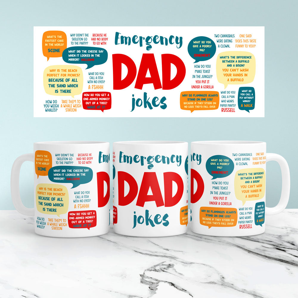 Dad And Daughter Dadasaurus Funny Personalized Mug - Vista Stars