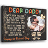 73355-Father&#39;s Day Expecting Dad New 1st Love Meaningful Personalized Canvas H5