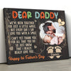 73375-Father&#39;s Day Expecting Dad New 1st Love Meaningful Personalized Canvas H3