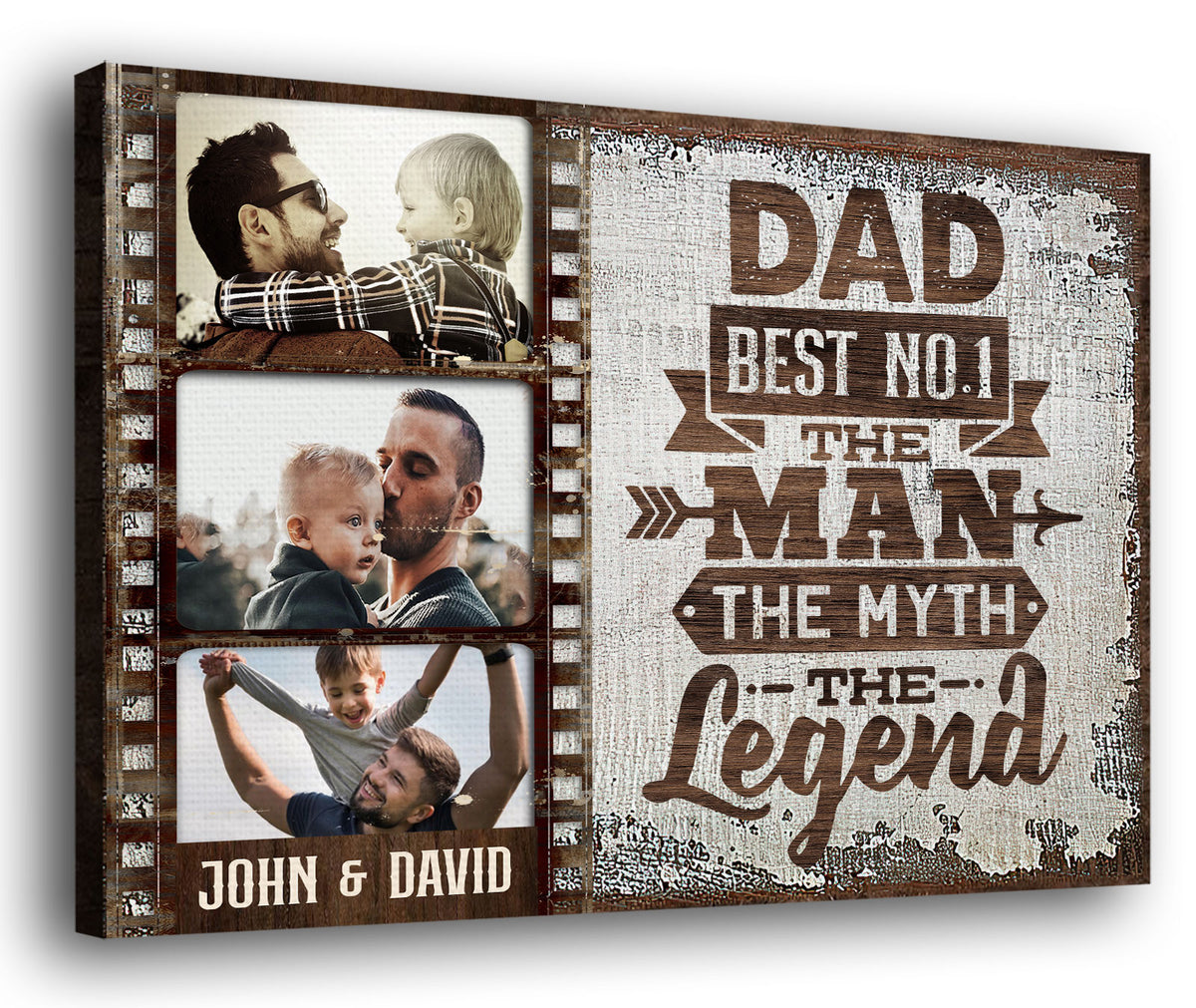 72677-Dad Father Daughter Son The Man Meaningful Personalized Canvas H3