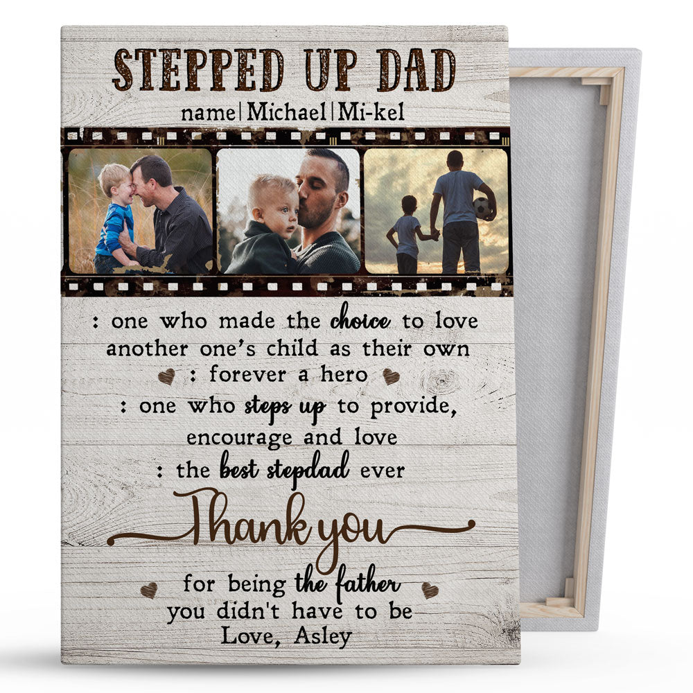 73546-Stepdad Stepfather Bonus Most Amazing Meaningful Personalized Canvas H0