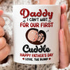 73527-Father&#39;s Day Expecting Dad 1st New Cuddle Meaningful Personalized Mug H0