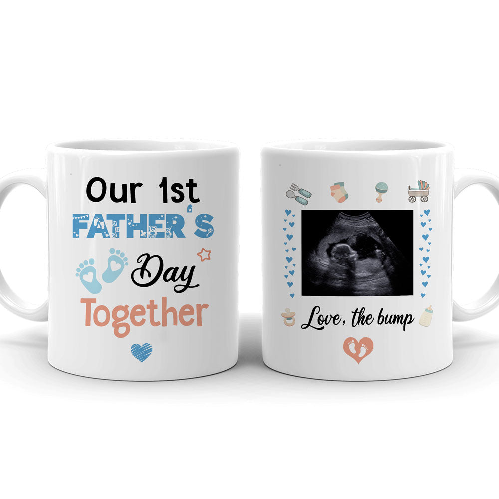 73809-Father's Day Expecting Dad 1st Happy Meaningful Personalized Mug H3