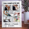 76207-Wife Husband Couple Complete Anniversary Personalized Canvas H3
