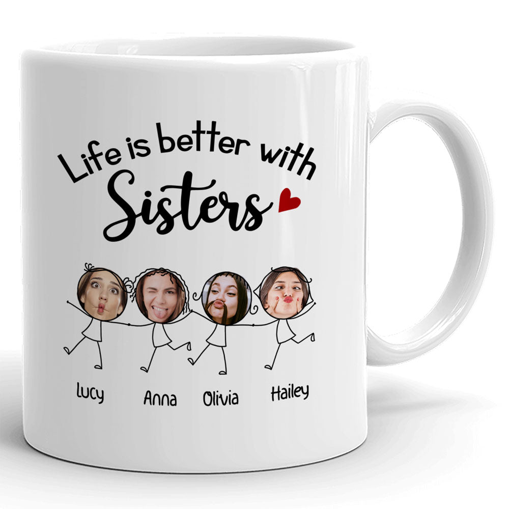 75988-Best Friend Bestie Better Sisters Funny Personalized Mug H0
