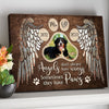 76224-Pet Dog Cat Memorial Angels Paw Personalized Photo Canvas H2