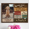 76227-Pet Dog Cat Memorial Angels Paw Personalized Photo Canvas H3