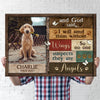 76223-Pet Dog Cat Memorial Angels Paw Personalized Photo Canvas H1