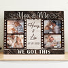 76188-Wife Husband Couple Got Anniversary Personalized Photo Canvas H3