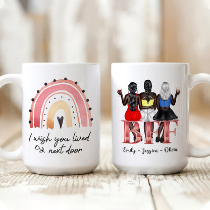 77243-Best Friend Bestie I Wish You Funny Personalized Mug H0