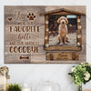 77663-Pet Dog Cat Memorial Hello Goodbye Personalized Canvas H2