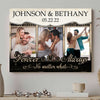 77289-Wife Husband Couple No Matter Anniversary Personalized Canvas H1