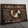 77867-Wife Husband Couple A Team Anniversary Personalized Canvas H0