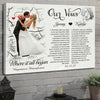 77858-Wife Husband Couple Our Vows Anniversary Personalized Canvas H1