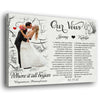 77852-Wife Husband Couple Our Vows Anniversary Personalized Canvas H5