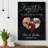 78622-Wife Husband Couple Together Anniversary Personalized Canvas H4