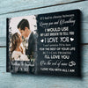 79100-Wife Husband Couple Last Breath Love Anniversary Personalized Canvas H0