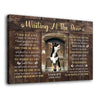 I&#39;ll Be Waiting At The Door Dog Memorial Pet Personalized Canvas