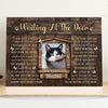 I&#39;ll Be Waiting At The Door Pet Memorial Cat Personalized Canvas