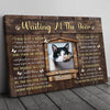 I&#39;ll Be Waiting At The Door Pet Memorial Cat Personalized Canvas
