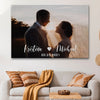 63123-Personalized Picture Canvas Couple Wall Art Home Decor Gift For Him For Her Image Canvas H1